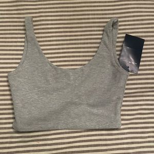 Brandy Melville grey cropped tank top